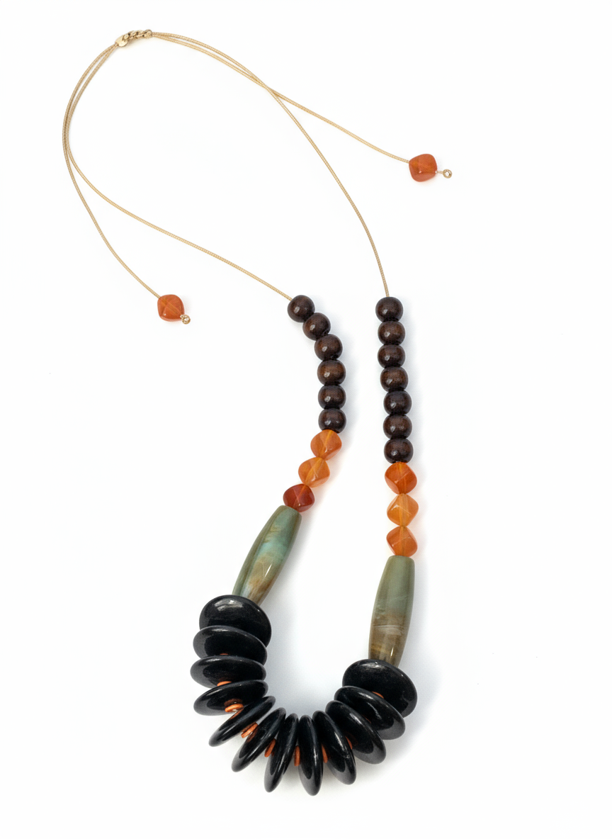 HIL06 orange , black and brown