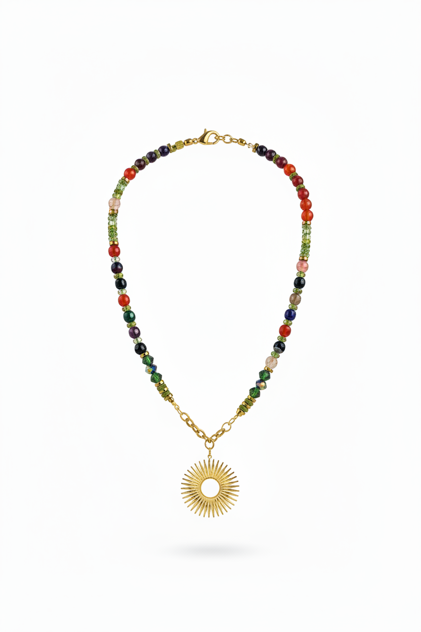 EOR14 - Agate Sun, orange, pinks and green