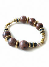 BDLB16 - Semi precious Gem stone and crystal bracelet