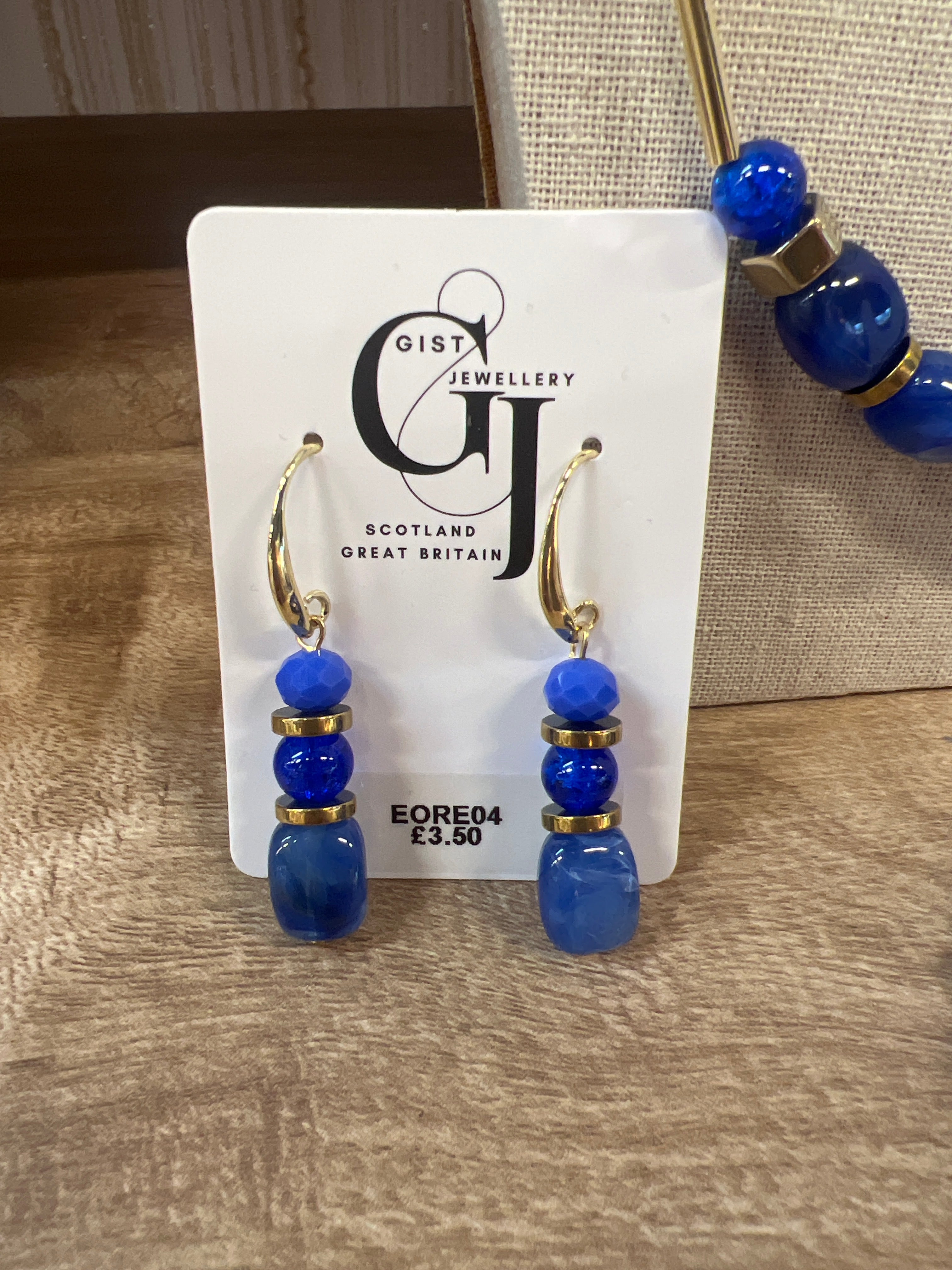 EORE04 - Royal Blue drop earrings