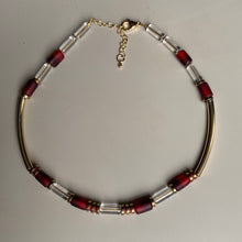 CST02 - Indian Glass Necklace - Red