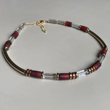 CST02 - Indian Glass Necklace - Red