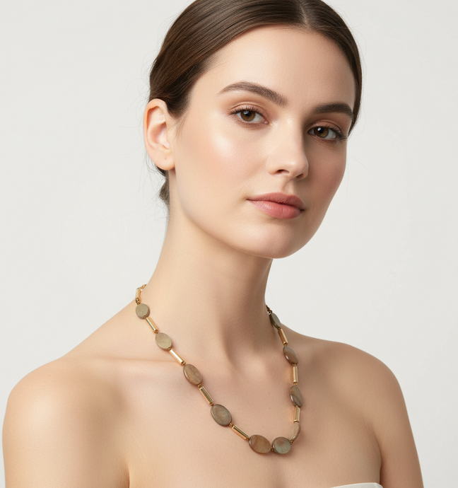 BDL09 - Shell and Hematite Necklace