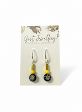 HILE15 - Daisy glass earrings
