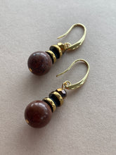 BDLE16 - Semi precious Gem stone and crystal drop earrings