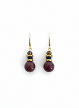 BDLE16 - Semi precious Gem stone and crystal drop earrings