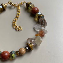 CSTB02 - Gemstone, Sandstone & Maifanite stone bracelet - Natural Tones