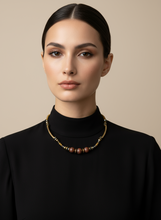 BDL16 - Semi precious Gem stone and crystal necklace