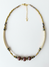 BDL16 - Semi precious Gem stone and crystal necklace
