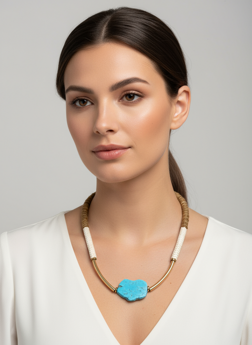 HIL09 - turquoise cream and light coconut