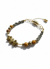 BDLB08 - Red Jasper, Maifan, & Nugget Bracelet