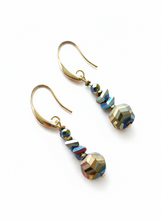 BDLE18 - Crystal and Hematite Drop earrings