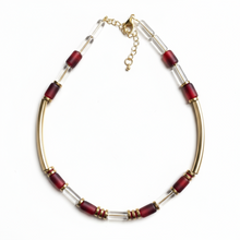 CST02 - Indian Glass Necklace - Red