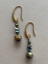 BDLE18 - Crystal and Hematite Drop earrings