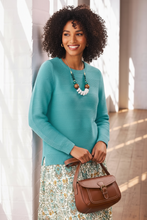 HIL08 - turquoise, wood and green adjustable cord necklace