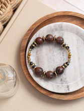 BDLB16 - Semi precious Gem stone and crystal bracelet