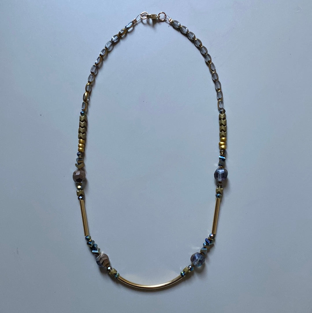 MRL01 - electroplated glass, electroplated synthetic Hematite