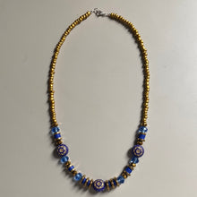 Summer necklace - blue lace