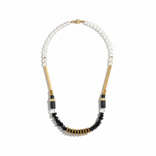 MRL06 - Hematite, Natural Shungit and Natural Obsidian Necklace