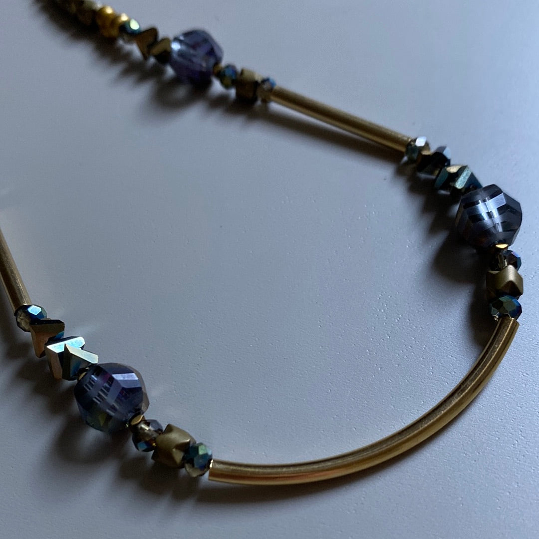 MRL01 - electroplated glass, electroplated synthetic Hematite