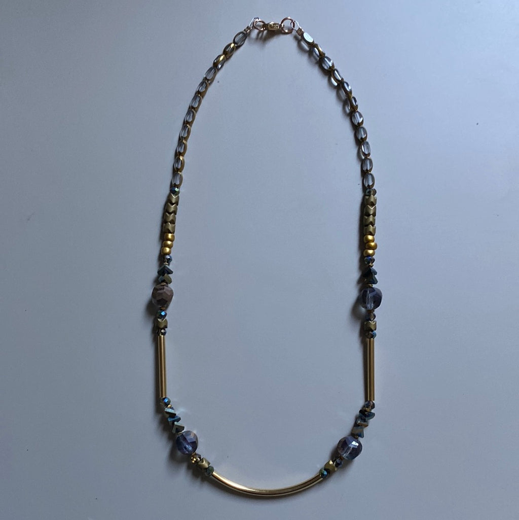 MRL01 - electroplated glass, electroplated synthetic Hematite