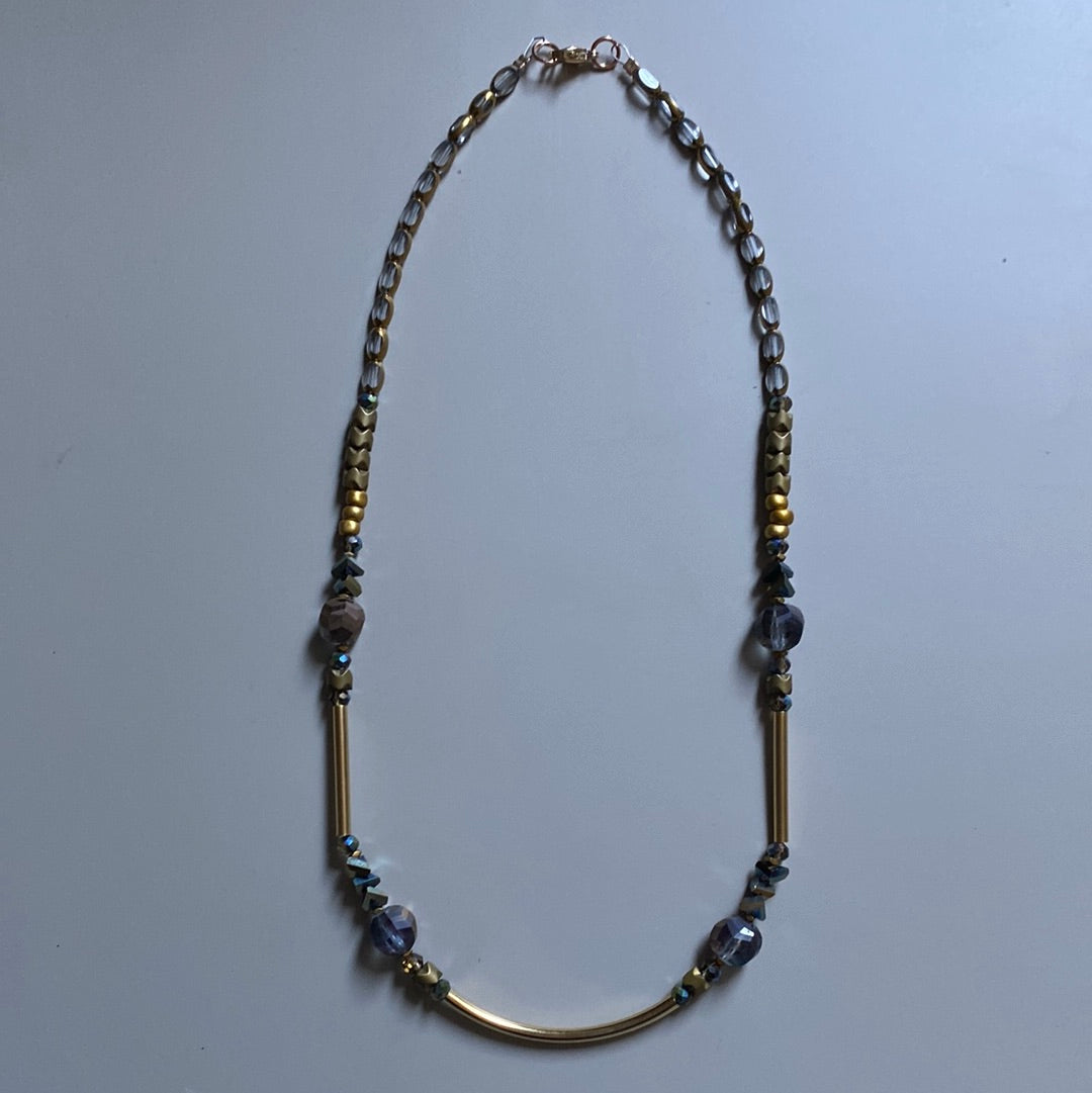 MRL01 - electroplated glass, electroplated synthetic Hematite