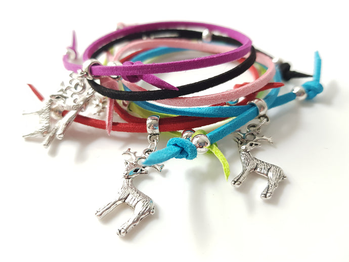 Scottish friendship Stag bracelets - Pack of 6 Assorted