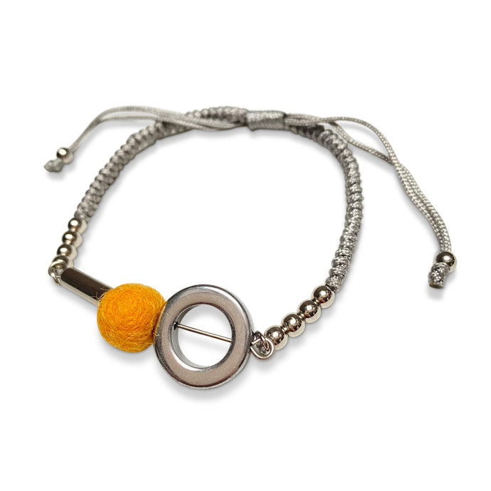 Yany friendship cord bracelet Yellow Orange