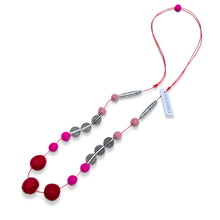 Mariko Adjustable Necklace Red Pink